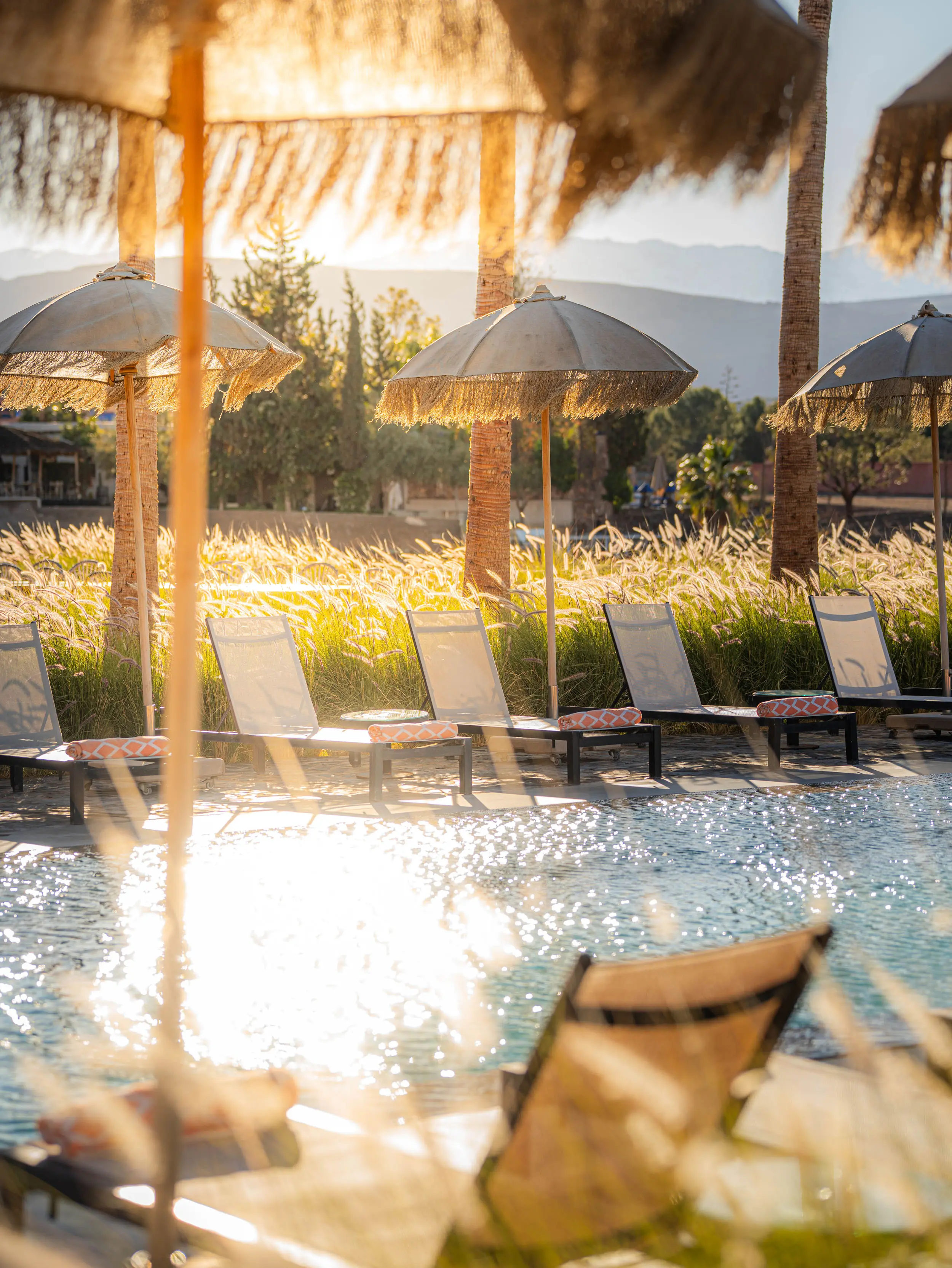 Relaxing slow luxury living and wellness experience nestled in the Agafay Desert