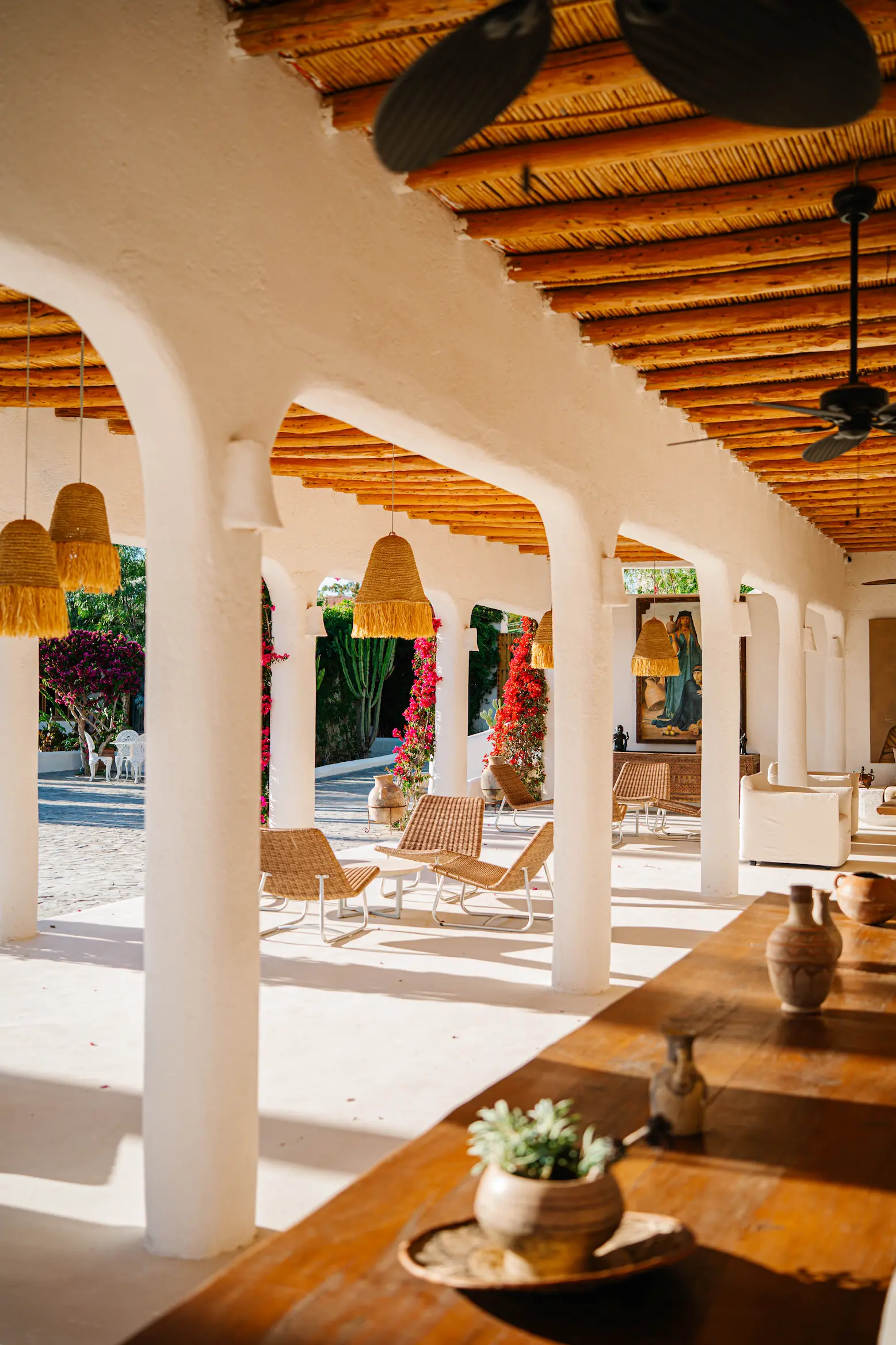 Comfortable patio and terrace seating offering a peaceful retreat at our Lake Takerkoust accommodation