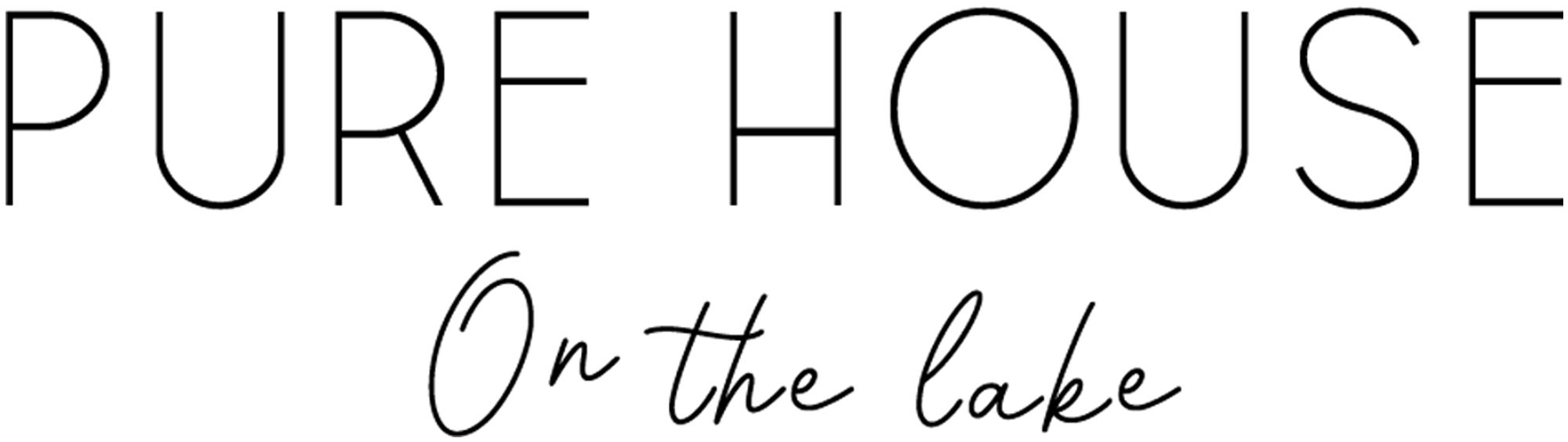Logo pure house on the lake