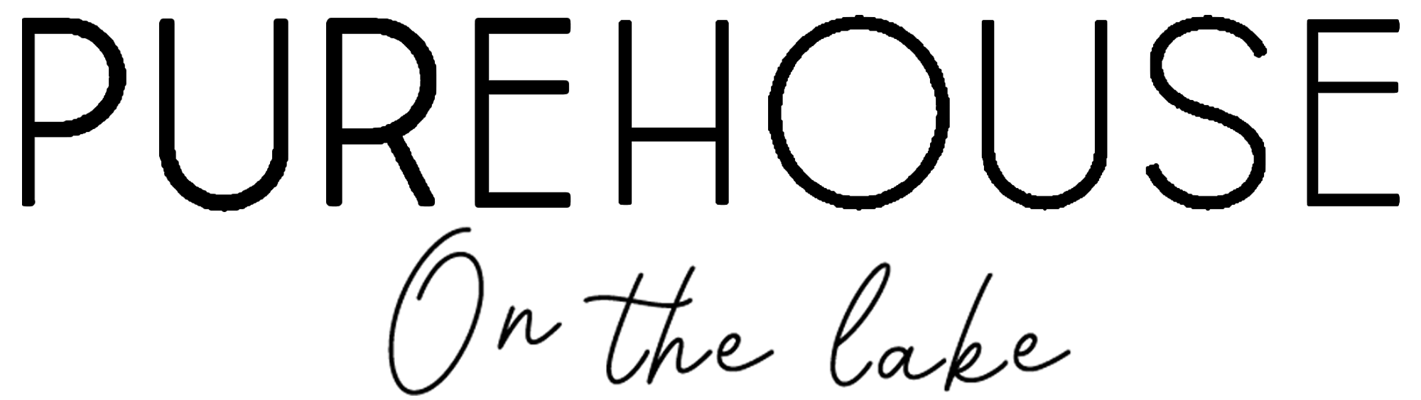 Logo pure house on the lake